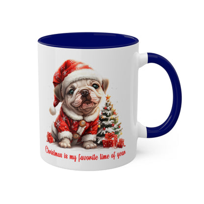 Bulldog Christmas Mug