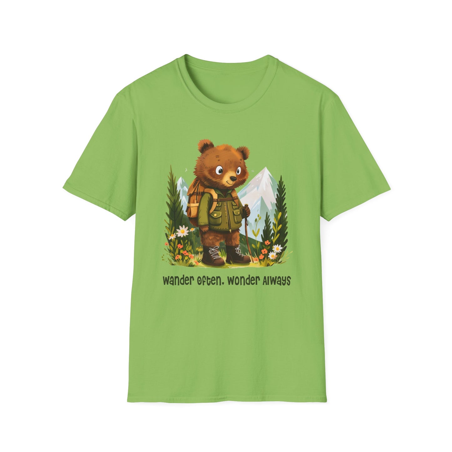 Bear Hiker Softstyle T-Shirt