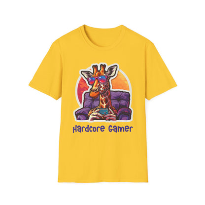 Giraffe Gamer Unisex Softstyle T-Shirt