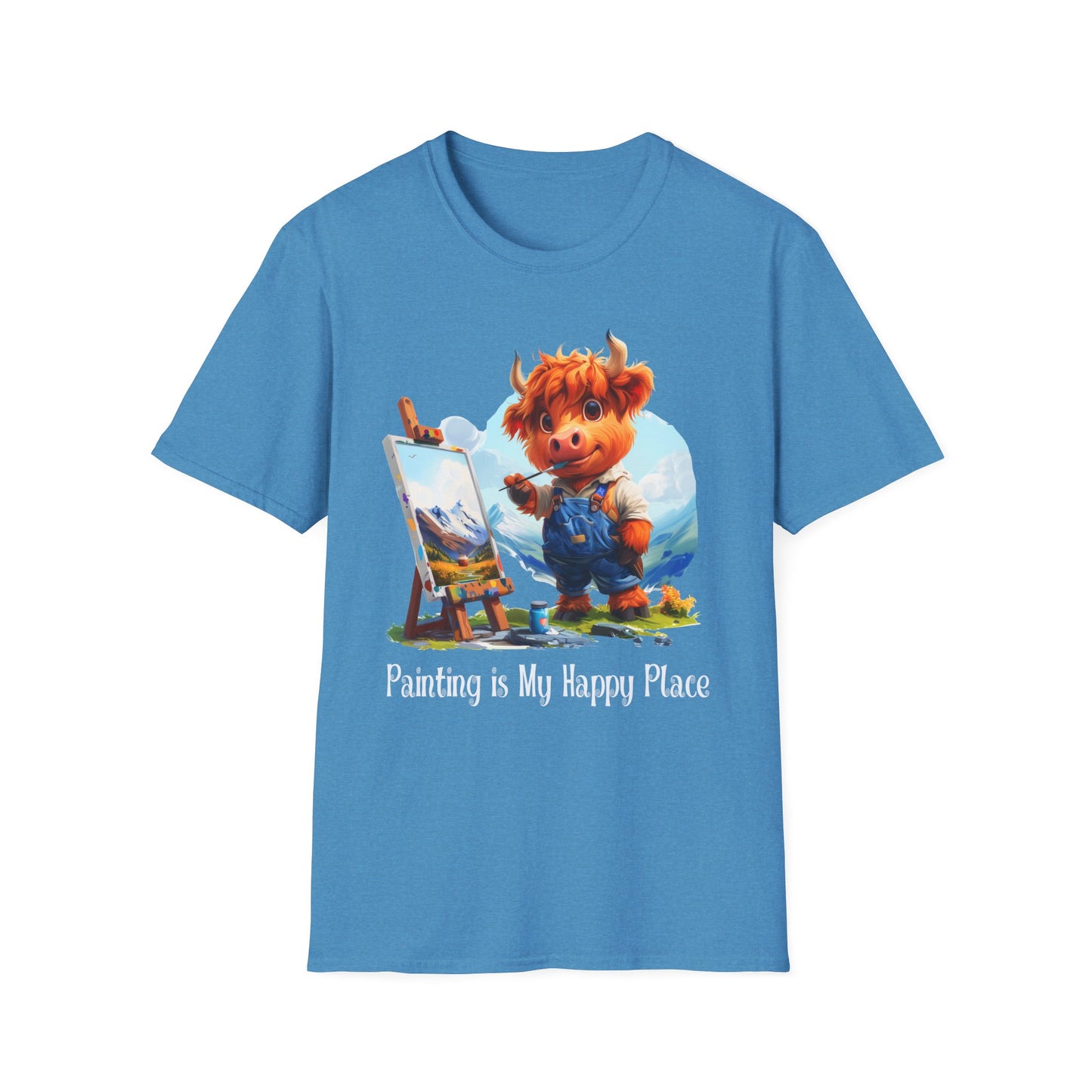 Highland Cow Artist Softstyle T-Shirt