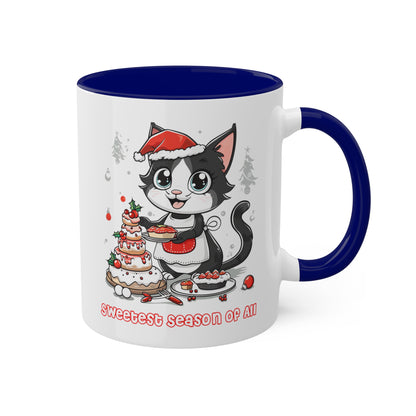 Cat Christmas Baker Mug