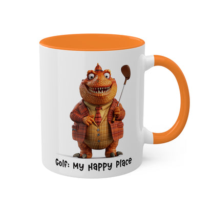 Dinosaur Golfing Mug