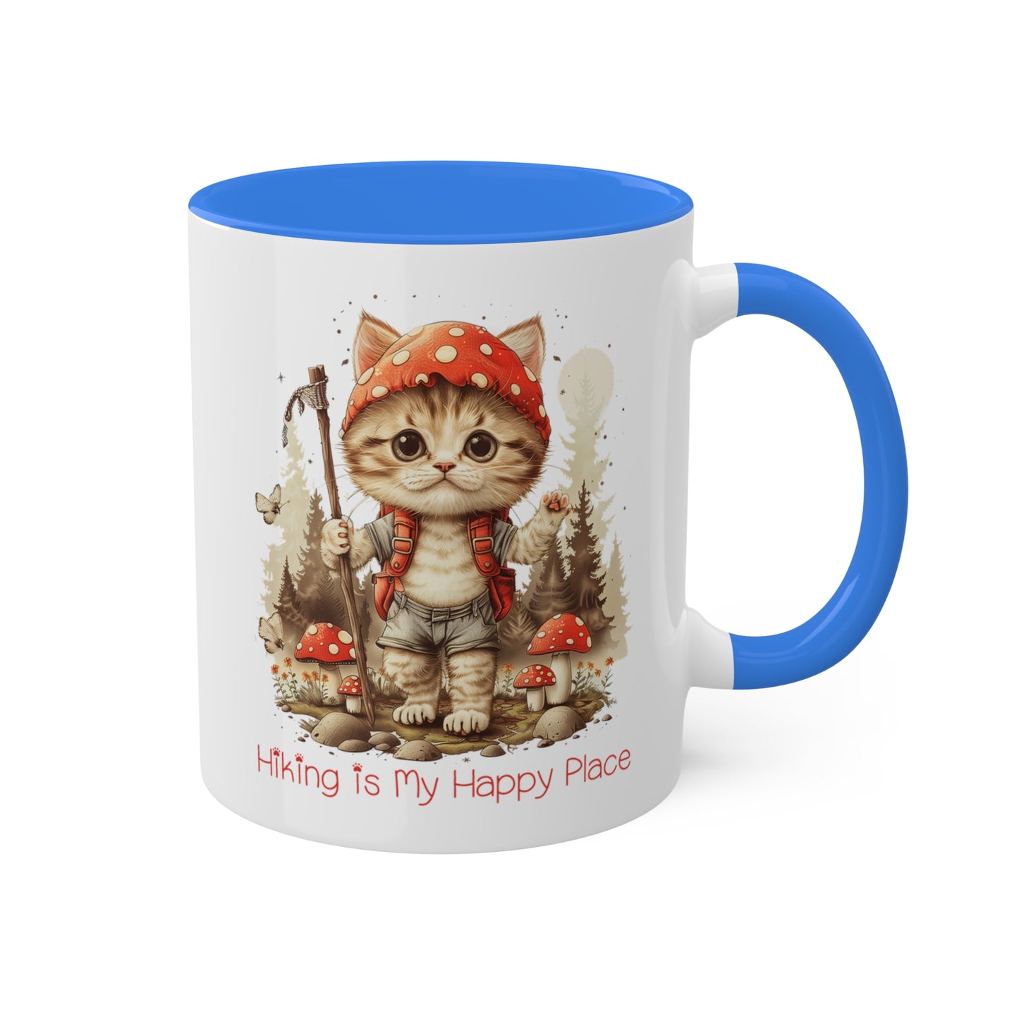 Cat Hiker Mug