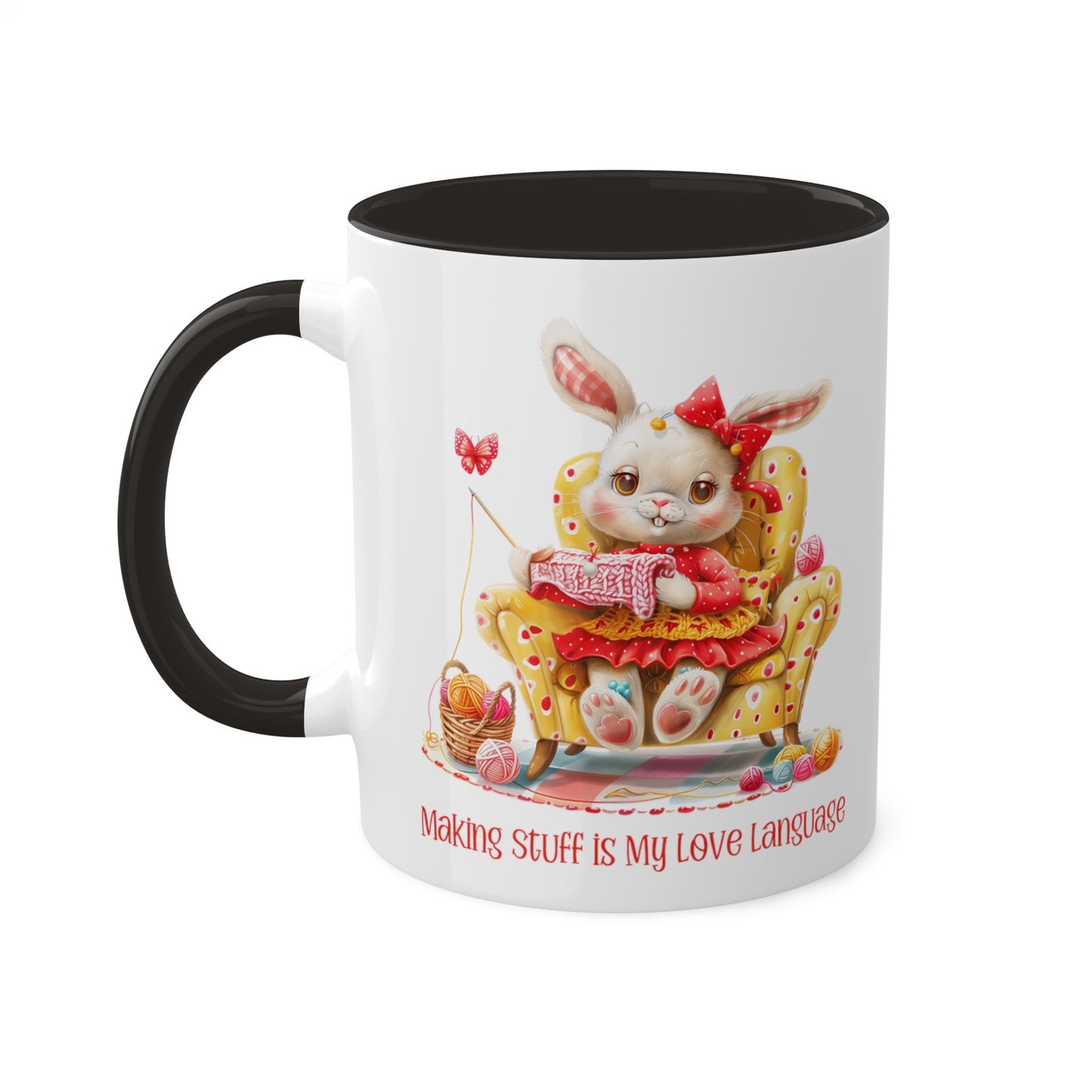 Rabbit Crocheter Mug