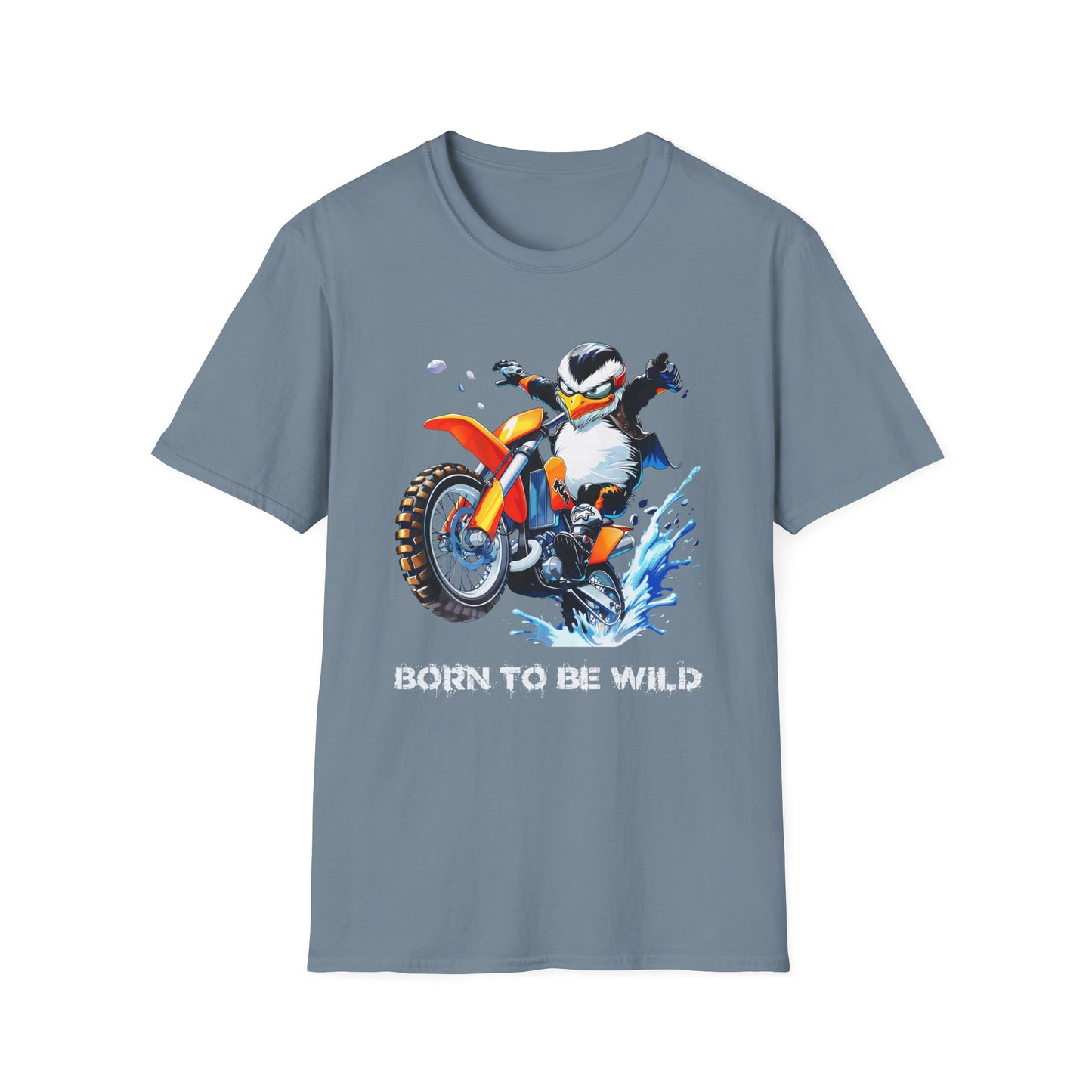 Penguin Dirt Biker Softstyle T-Shirt