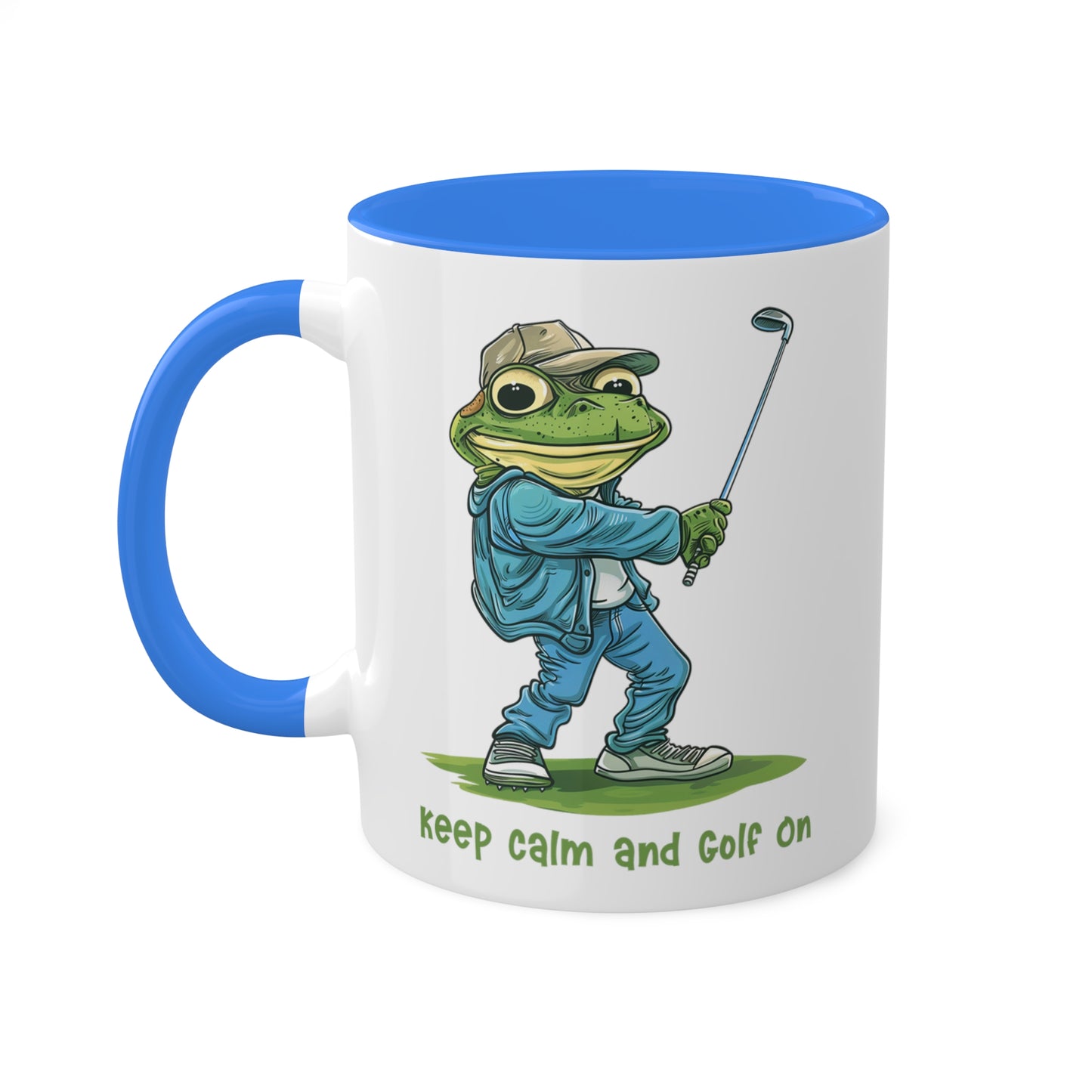 Frog Golfer Mug