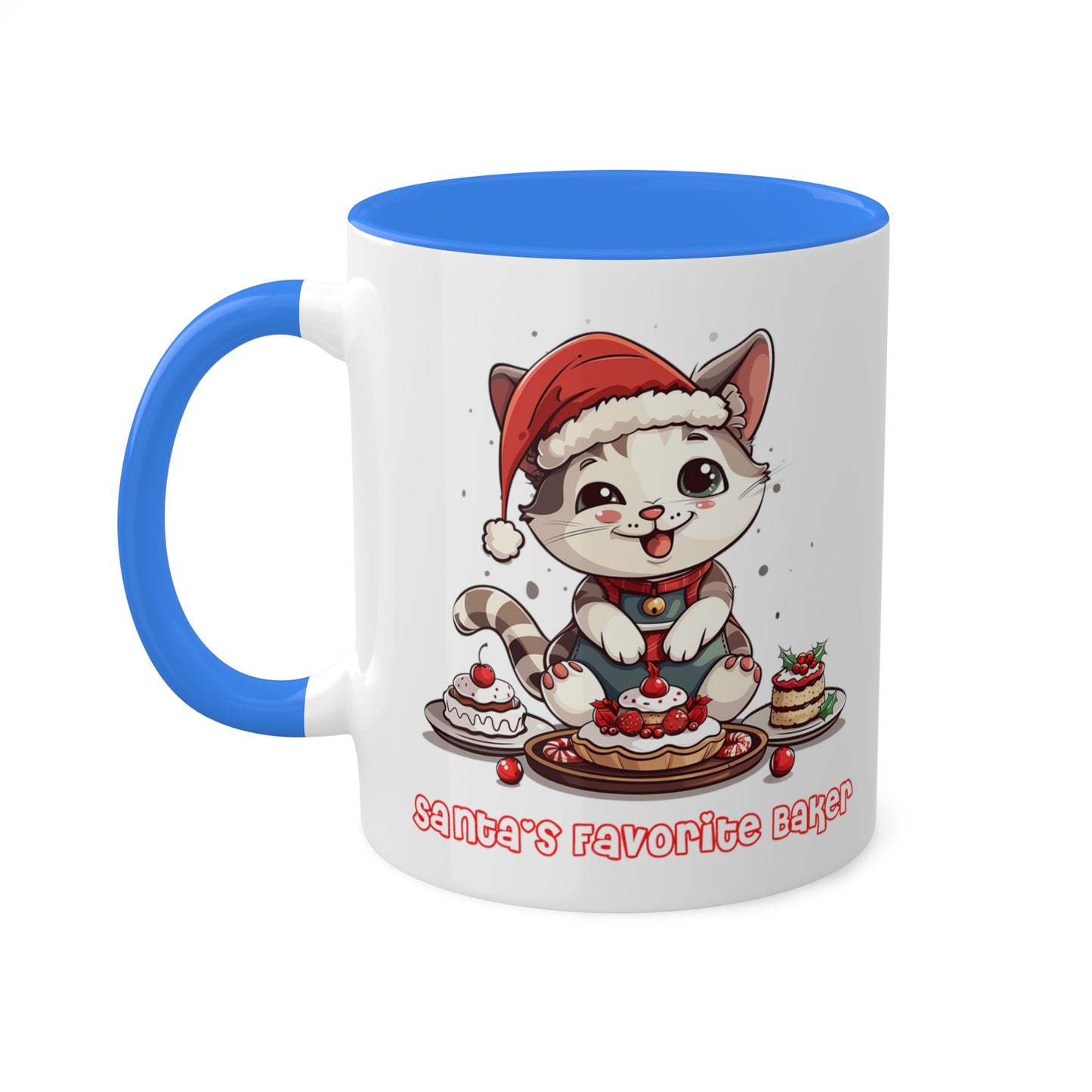 Cat Christmas Baker Mug