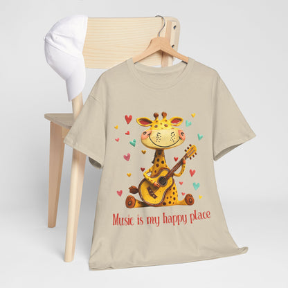 Giraffe Musician Tee