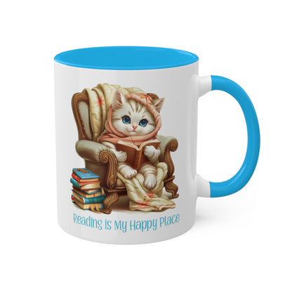 Cat Reading Mug