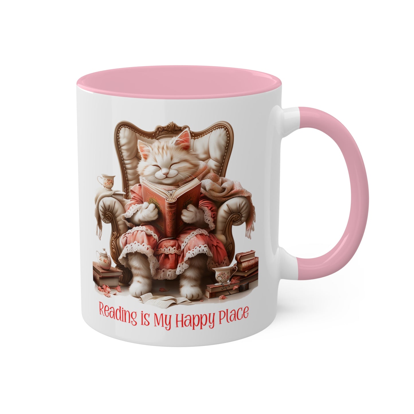 Cat Reading Mug