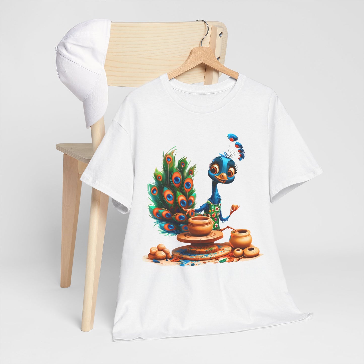 Peacock Pottery Tee