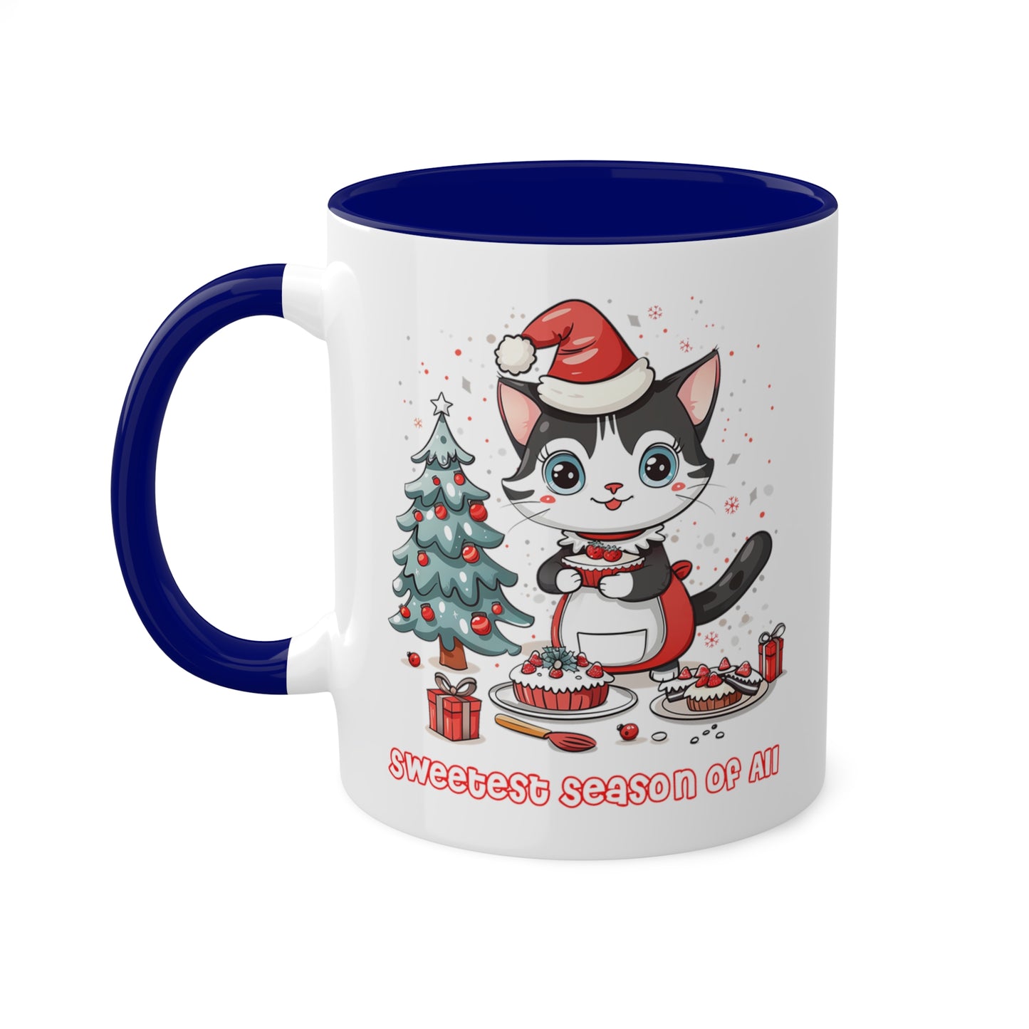 Cat Christmas Baker Mug