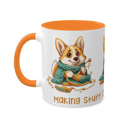 Corgi Crocheter Mug