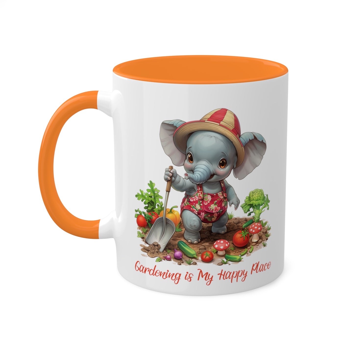 Elephant Gardener Mug