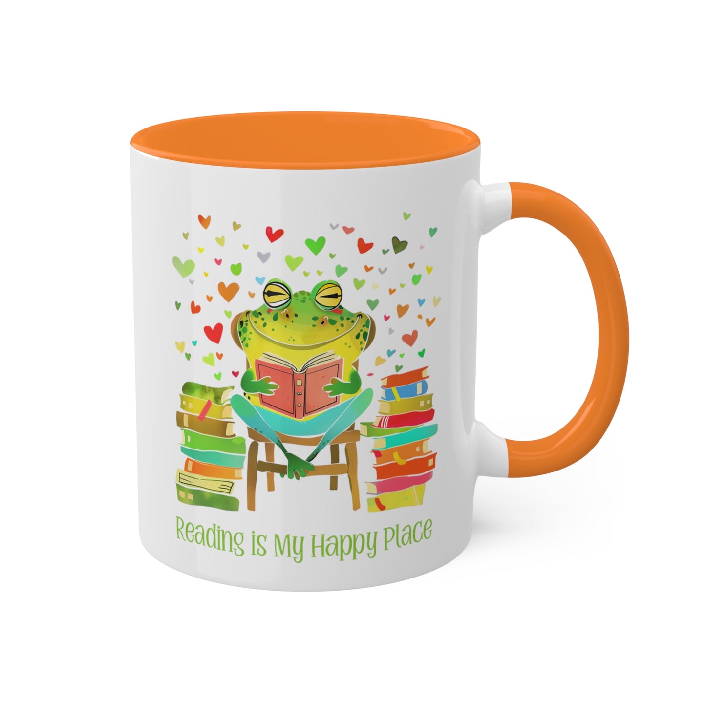 Frog Reading Mug