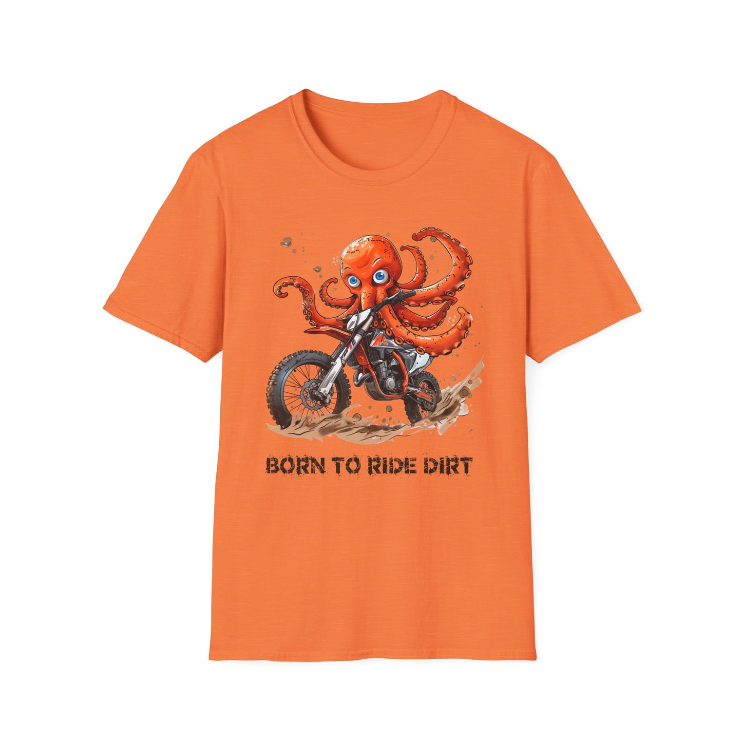 Octopus Dirt Biker Softstyle T-Shirt