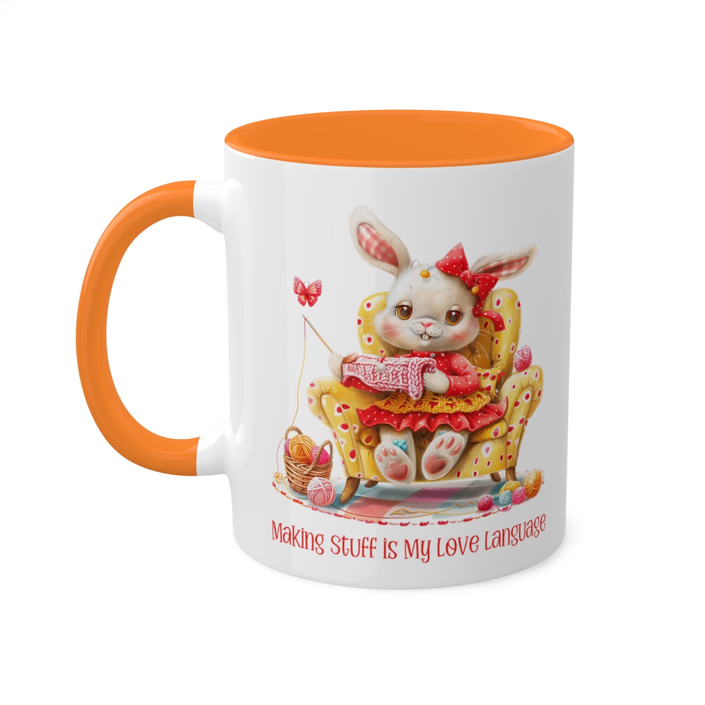 Rabbit Crocheter Mug