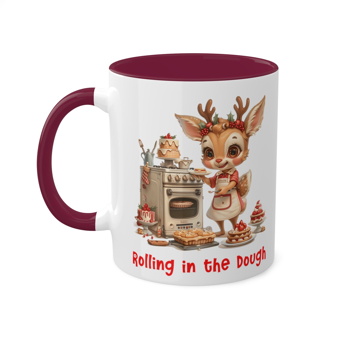 Deer Christmas Baker Mug