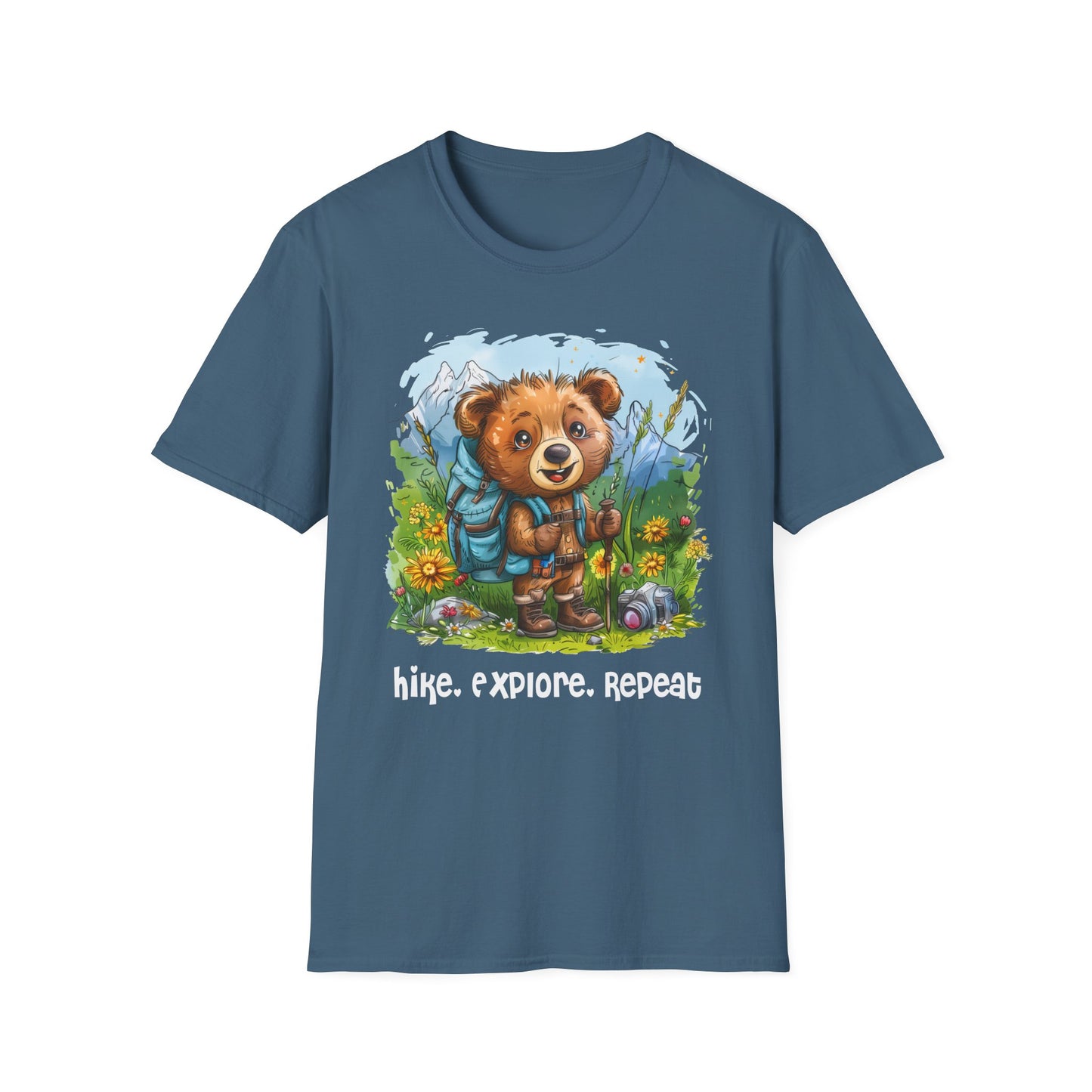 Bear Hiker Softstyle T-Shirt