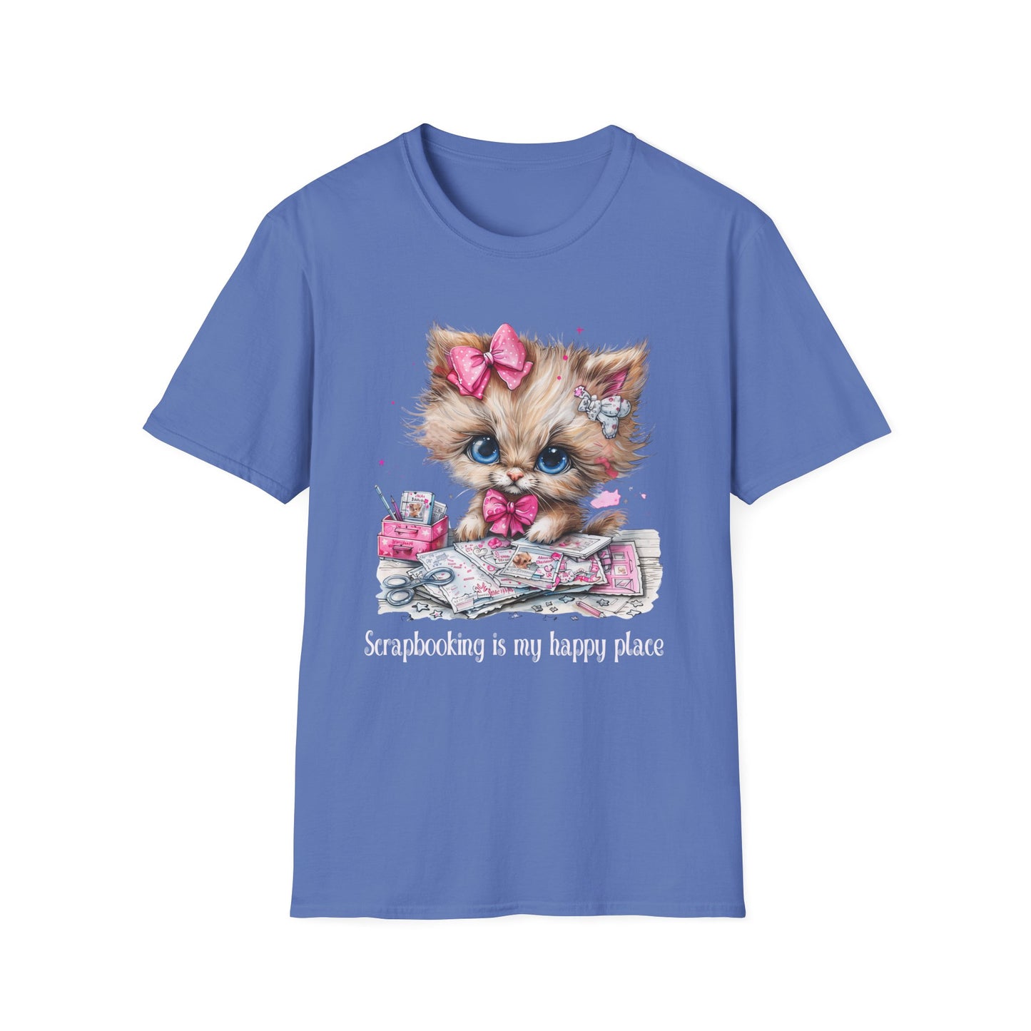 Cat Scrapbooker Softstyle T-Shirt