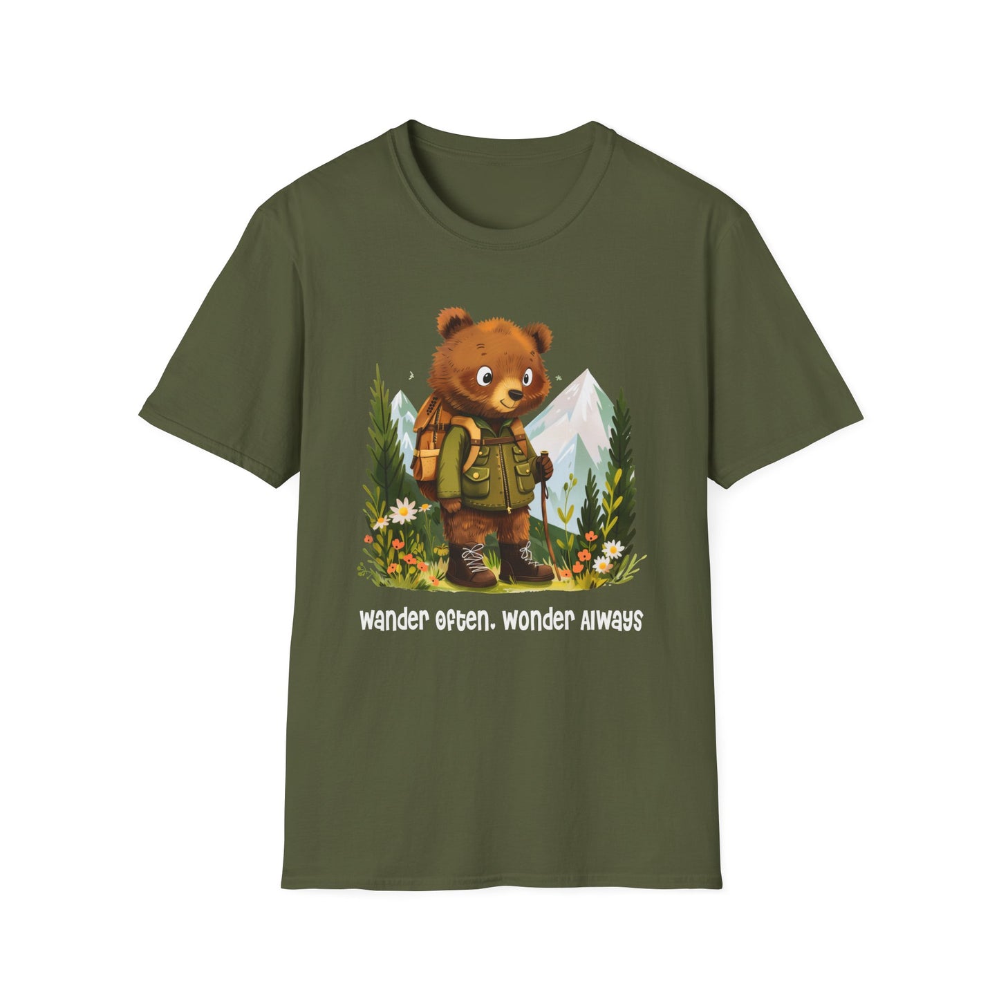 Bear Hiker Softstyle T-Shirt