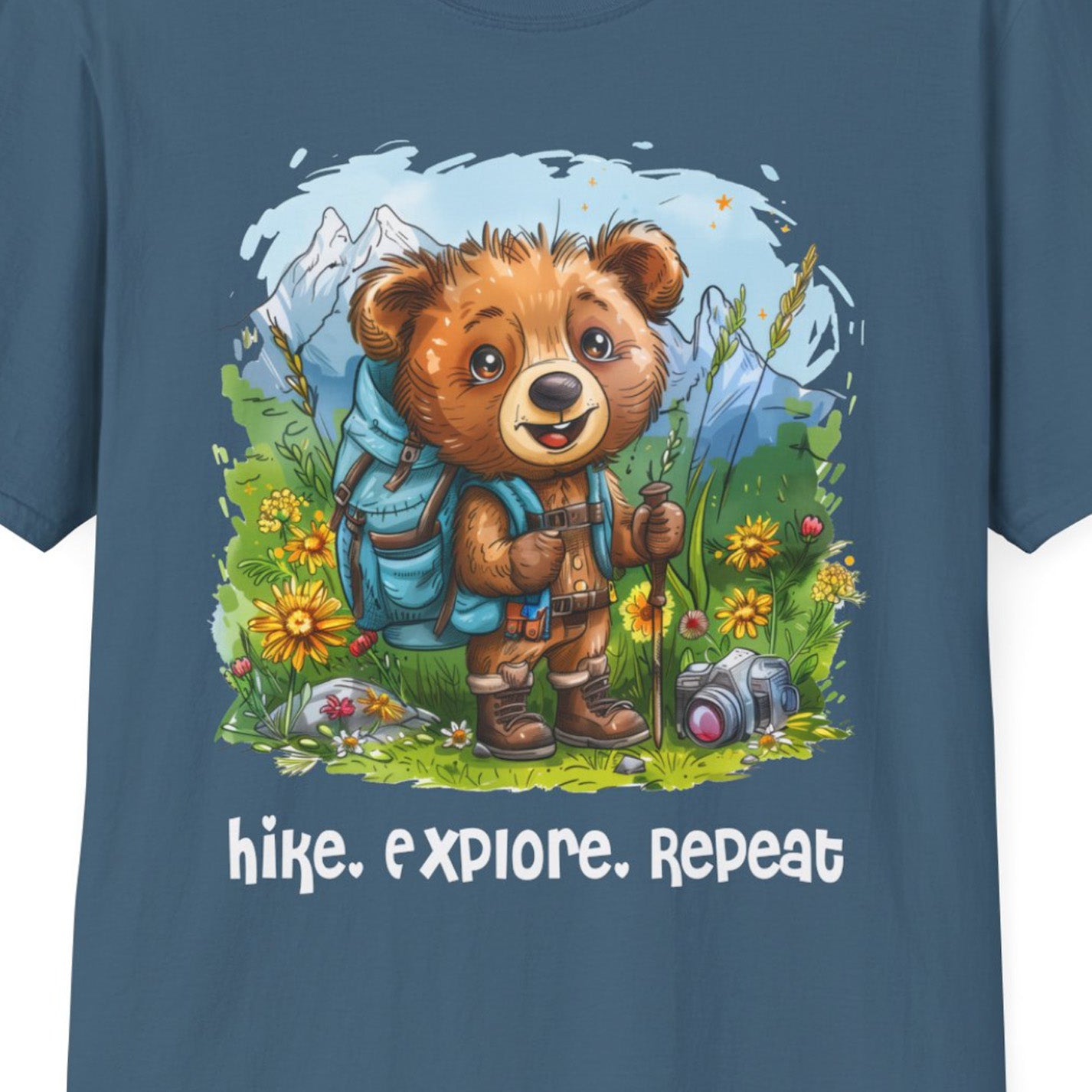 Bear Hiker Softstyle T-Shirt