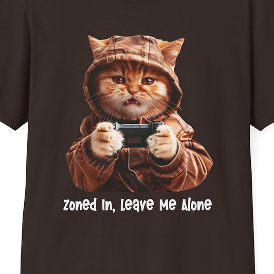 Funny Cat Gamer  Softstyle T-Shirt