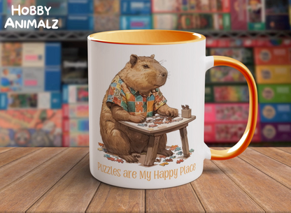 Capybara Puzzler Mug