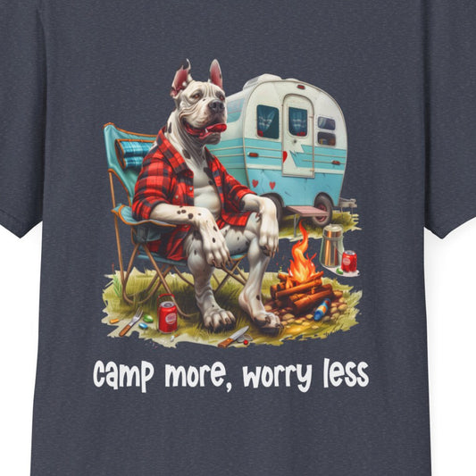 Great Dane Dog Camper Softstyle T-Shirt