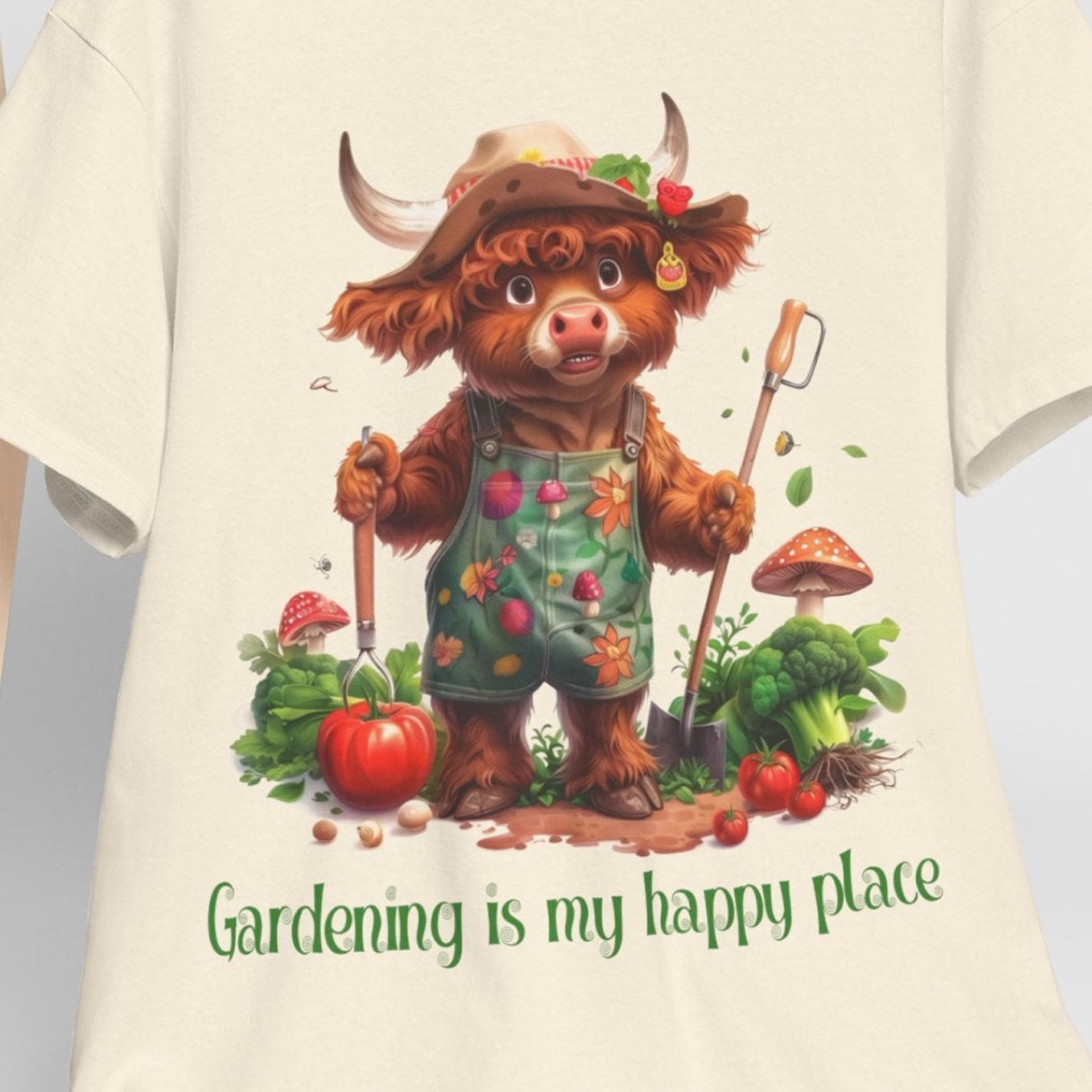 Highland Cow Gardener Tee