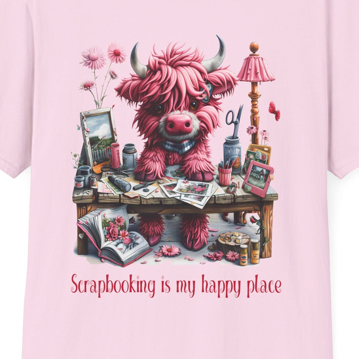 Highland Cow Scrapbooking Softstyle T-Shirt