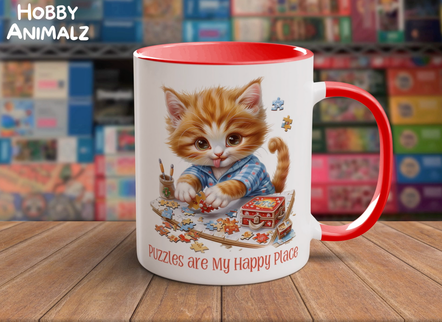 Cat Puzzler Mug