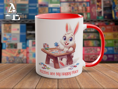 Rabbit Puzzler Mug