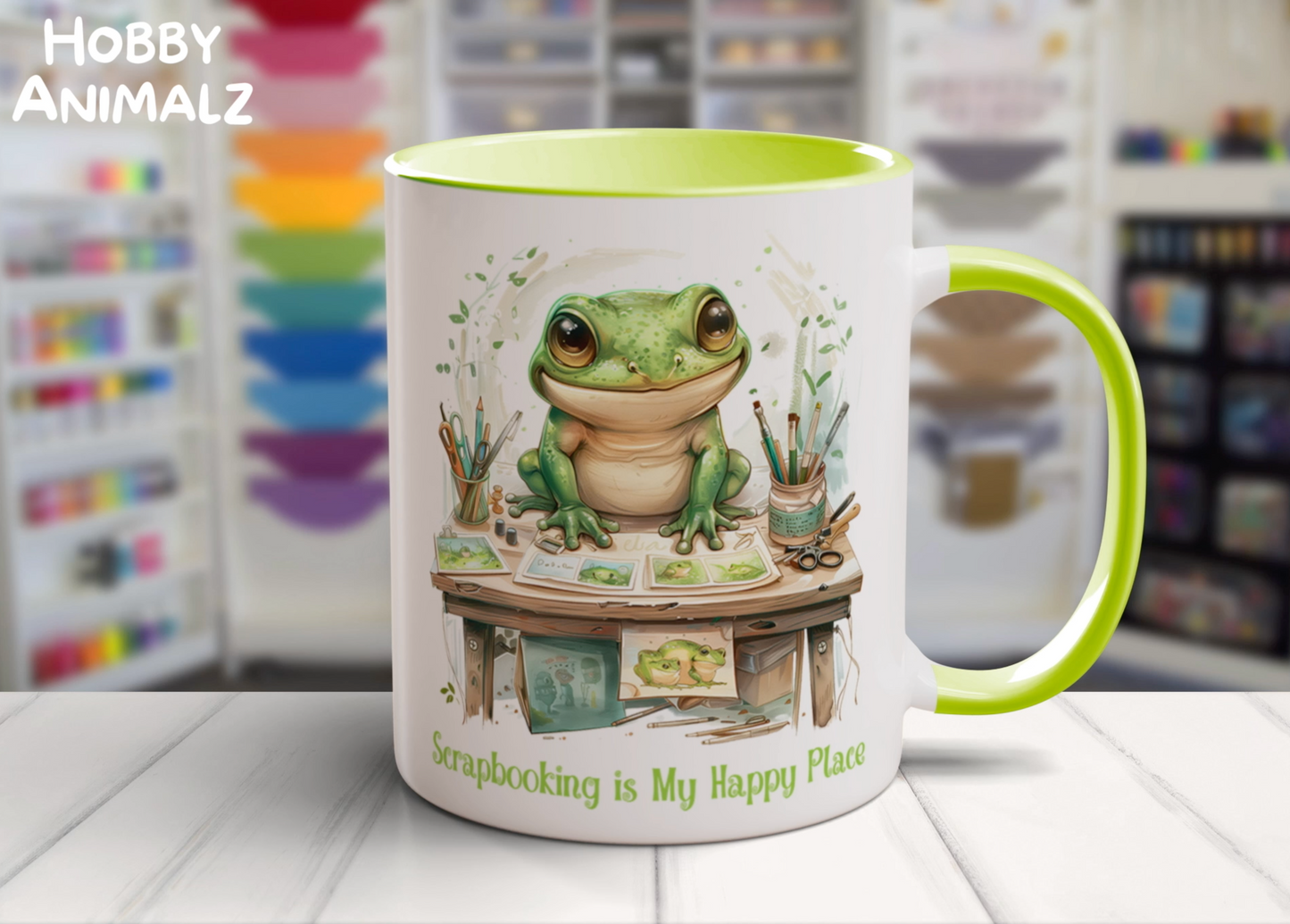 Frog Scrapbooker Mug