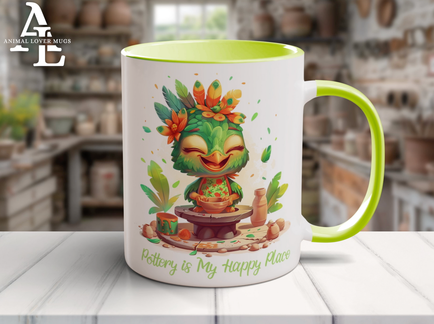 Parrot Pottery Mug