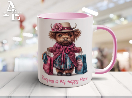 Highland Cow Shopping Mug