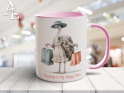 Ostrich Shopper Mug