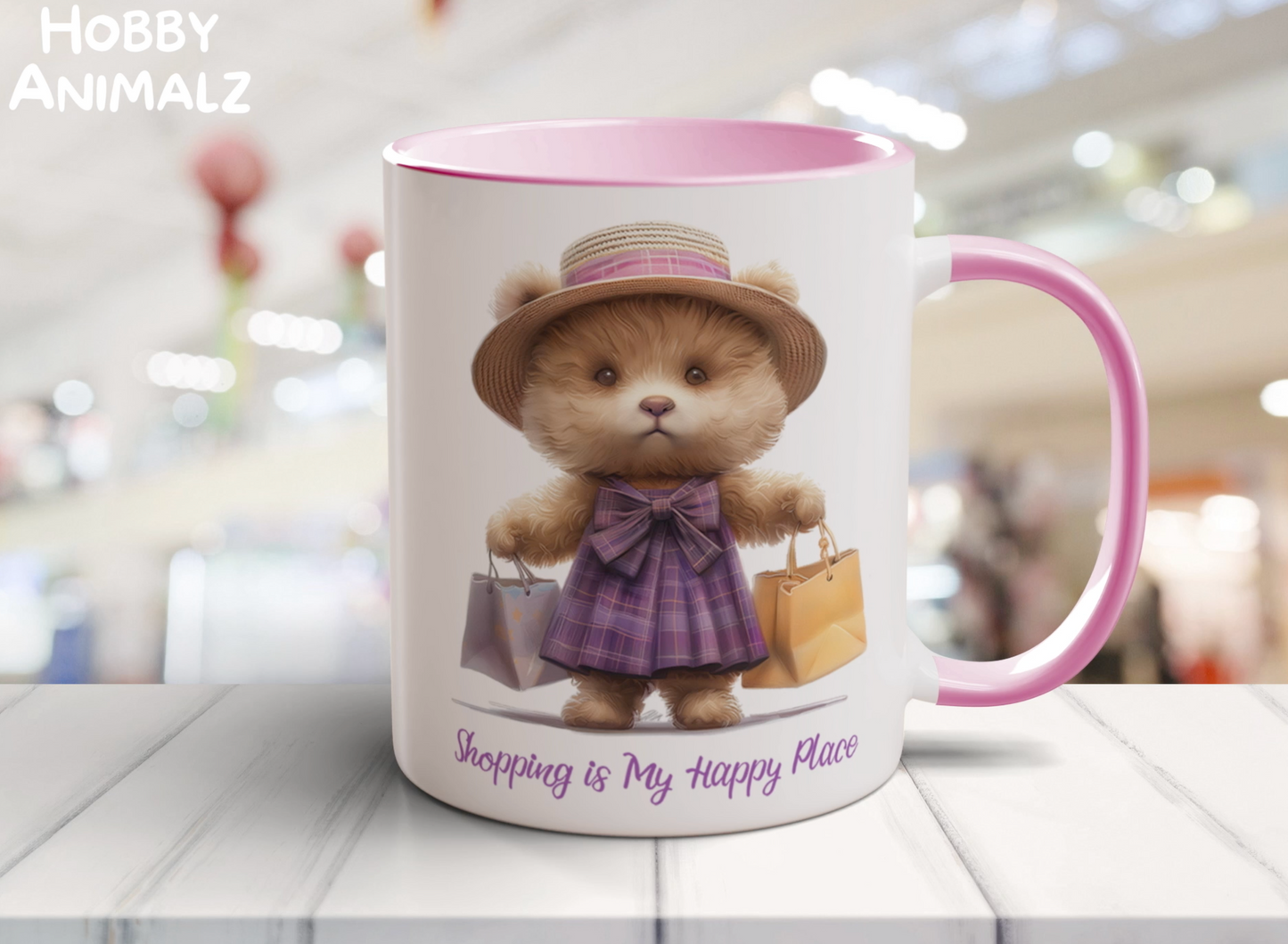 Teddy Bear Shopping Mug