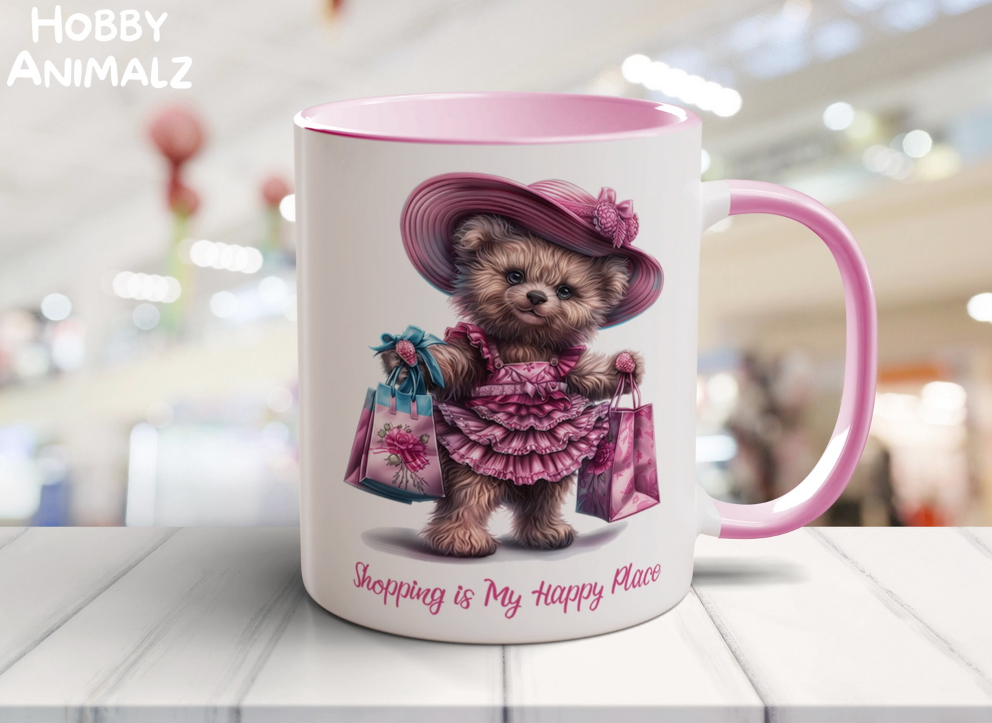 Teddy Bear Shopping Mug