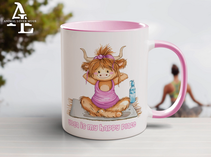 Highland Cow Yoga Mug