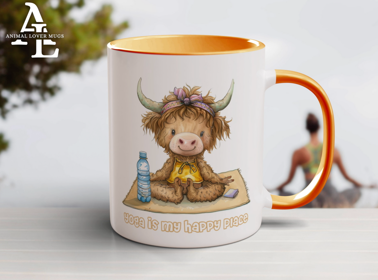 Highland Cow Yoga Mug