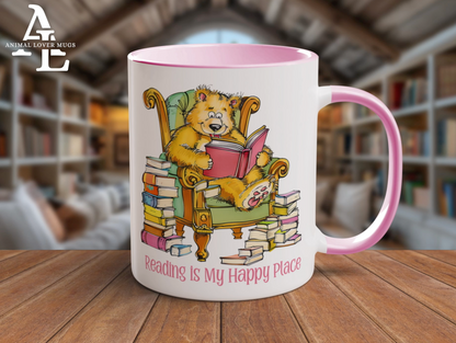 Bear Reading Books Mug