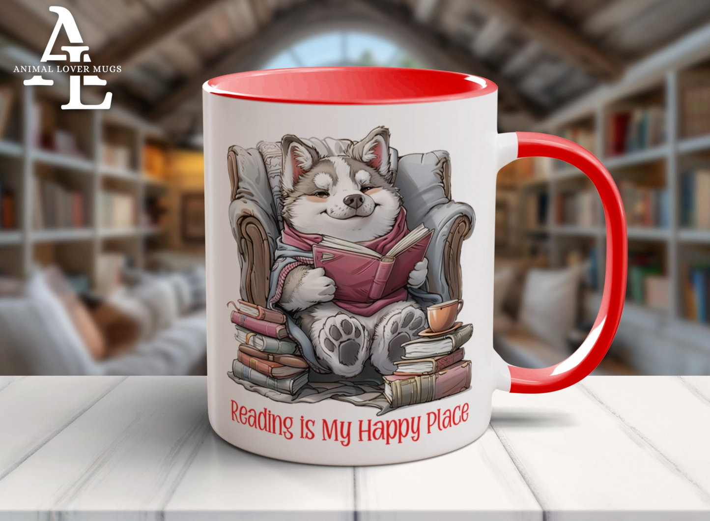 Corgi Reading Mug