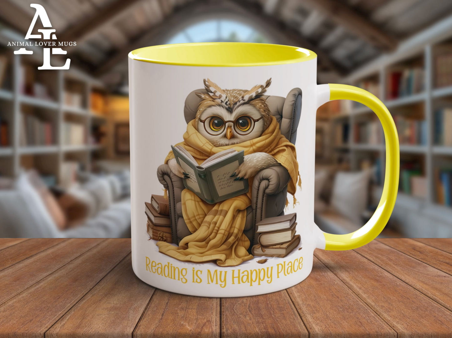 Owl Reading Mug