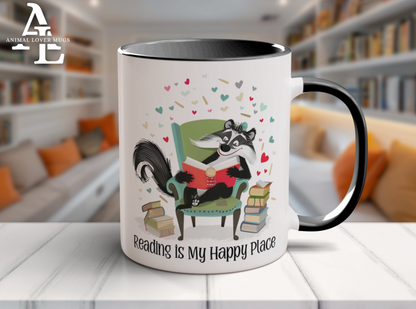 Skunk Reading Mug