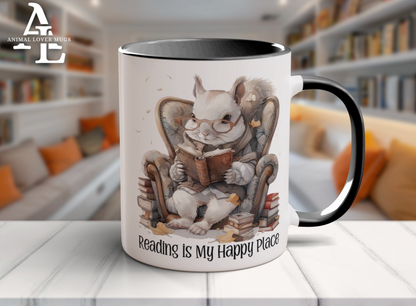 Squirrel Reading Mug