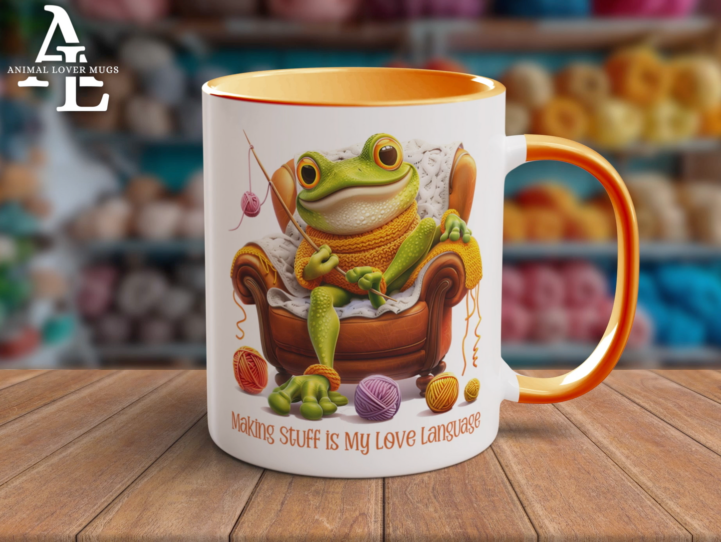 Frog Crocheter Mug