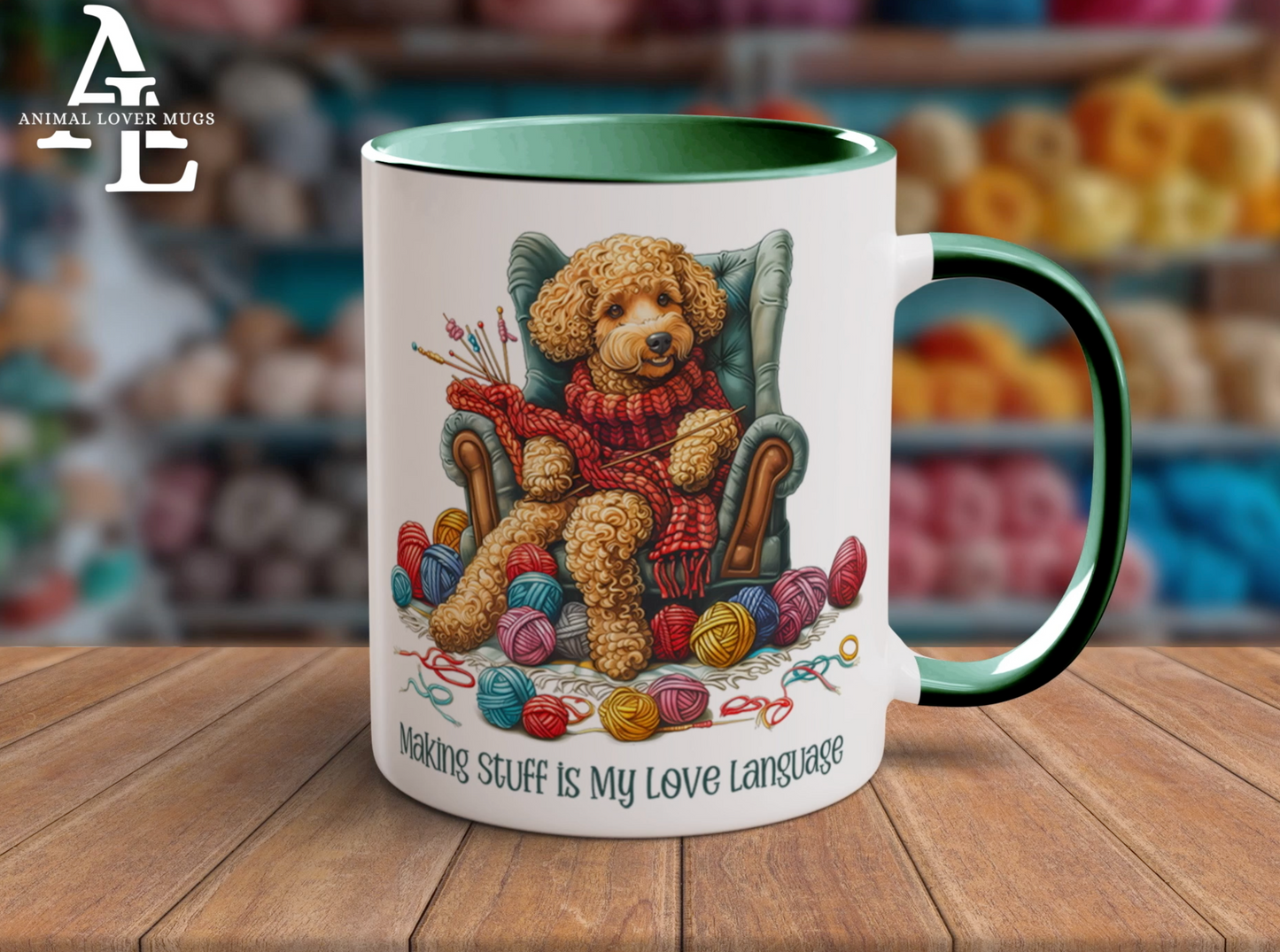 Poodle Knitter Mug