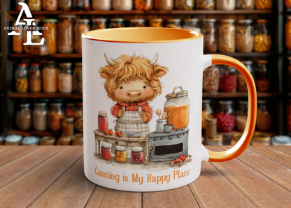 Highland Cow Canner Mug