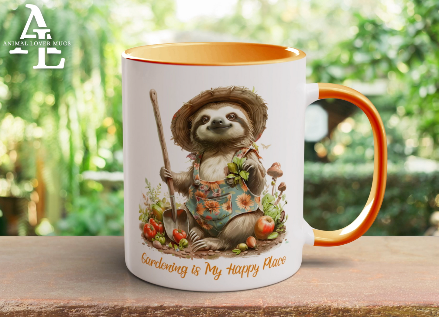 Sloth Gardener Mug